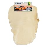 Airlab Auto Ledertuch Fensterleder Echt Leder 70x50 cm, Premium Autoleder...