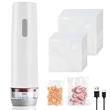 GOMETY Vakuumiergerät Klein, Handvakuumierer mit 30 Wiederverwendbare...