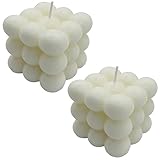 NICAVKIT 2 stück Bubble Kerze Candle, Deko Kerze aus Soja Bienenwachs,...