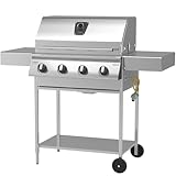 Schickling Gasgrill 'Hermann XL - Classic' BBQ Grillwagen aus Edelstahl mit 4...