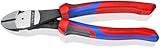 KNIPEX 74 22 200 Kraft-Seitenschneider mit Comfort-Griffen schwarz atramentiert...