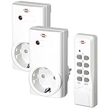 Brennenstuhl Funkschalt-Set RCS 1000 N Comfort, 2er Funksteckdosen Set...