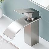 Fransiton Wasserhahn Bad, Wasserfall Waschtischarmatur mit Auslauf Höhe 60MM,...