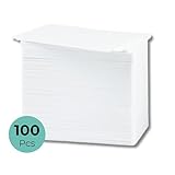 Double Drgaon, 100 Premium Leer Weiß PVC Plastik Geschäfts-ID Karten, CR80, 30...