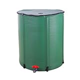 LEADZM 380 Liter Faltbar Regentonne, Tragbarer Wasserauffangbehälter,...