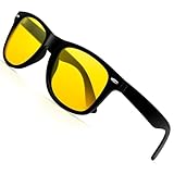 KANASTAL Nachtfahrbrille Herren und Damen Klassische Retro Rechteckig...