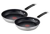 Jamie Oliver by Tefal Pfannen-Set 24/28 cm, Antihaft, Induktion, Edelstahl,...