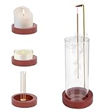 TNOMSNO Holz Räucherstäbchen Halter, 2-in-1 Räucherstäbchenhalter mit...