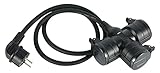 Electraline 55095 Baustellen Verlängerungskabel 1.4 M, Kabel H07RN-F3G1.5 mit...