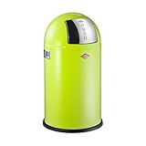 Wesco Pushboy junior Mülleimer in der Farbe lime grün, pulverbeschichtetes...
