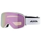 ALPINA SLOPE Q-LITE - verspiegelte, kontrastverstärkende OTG Skibrille mit 100%...