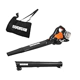 WORX WG583E.9 Akku-Laubbläser/Laubsauger 40V(2x20V) - 2 in 1 zum Laub...