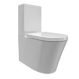 BERNSTEIN® Stand-WC mit Spülkasten CT1099, Stand-WC aus Keramik in Weiß -...