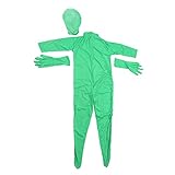 Screen Suit Wide Application Stretchy Green Screen Jumpsuit mit ReißVerschluss...