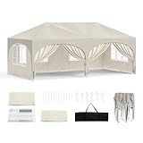 WOLTU Pavillon, Faltpavillon 3x6 m, mit 6 Seitenwänden, Partyzelt...