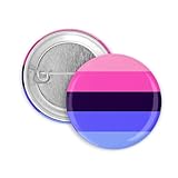 3x Omnisexuell Flagge Button 25mm Pride CSD Lgbt Pan Badge