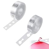2 Rollen 5m Ballon Girlande Streifen, Luftballon Girlandenband Set, Luftballon...