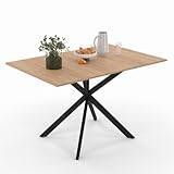 IDMarket - Esstisch, ausziehbar, quadratisch, Alix, 4-6 Personen, Spinnenfuß,...