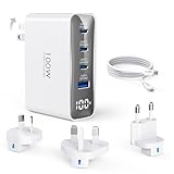 100W USB C Ladegerät Travel Adapter, 4-Port Reiseladegerät Faltbarer...