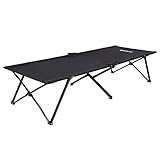 SONGMICS Feldbett, klappbar, Campingbett, Gästebett, Metallrahmen, 206 x 75 x...