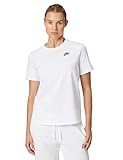 NIKE Damen Sw Club T-Shirt, Weiß, XS EU