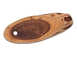 Baumscheibe 34x16cm o. 52x24cm Servierbrett Schneidebrett Holz Serviertablett...