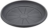 Scheurich Untersetzer aus Kunststoff, Metallic Grey, 30 cm Durchmesser, 4,7 cm...