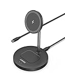 Anker PowerWave 2-in-1 Magnetic Stand Lite, Kabellose Ladestation, Ladegerät...