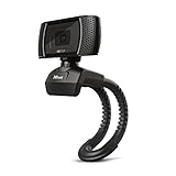 Trust Trino HD Webcam mit Mikrofon, 1280 x 720, 30 FPS, PC Kamera mit Flexibler...