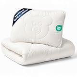 Baby Bettdecke und Kissen Kinderdecke 100x135 cm und Babykissen 40x60 cm -...