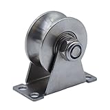 Umlenkrolle für Seile, Edelstahl Rollenrad Seilrolle U-Nut-Rollenrad, Tragkraft...