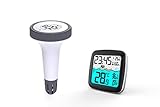 WS9059 Funk Poolthermometer, Poolsensor, Poolthermometer, mit digitaler...