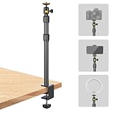 JEBUTU Kamera Tischstativ, 102cm Lichtstativ Klemmstativ mit 1/4' Kugelkopf,...
