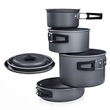 yourGEAR Ranger V Topf Pfannen Set für 4-5 Mann 7 TLG. Camping Kochset...