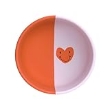 LÄSSIG Baby Silikon Kinderschüssel/Silicone Bowl Happy Rascals Heart