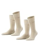 ESPRIT Herren Socken Basic Uni Multipack M So Baumwolle einfarbig 2 Paar, Beige...