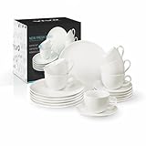 Villeroy & Boch NewFreshBasic Kaffeeset 18 tlg. Geschirrsets, Porzellan, weiß,...