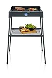 SEVERIN Standgrill mit Aluminium-Grillplatte und Standuntergestell mit...