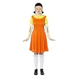 (PKT) (9915308) Adult Ladies Squid Game Doll Deluxe Costume (UK 8-10)