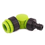 Mivos Winkelhahnstück für Wasserhähne mit 1/2' 3/4' 1' BSP Gewinde - Dreh-...