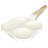 GiPP Spiegeleipfanne, 3-Loch Omlettenpfanne, Granit-Antihaftbeschichtung,...