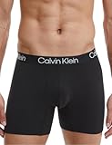 Calvin Klein Herren 3er Pack Boxer Briefs Baumwolle mit Stretch, Schwarz...