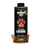 alphazoo Premium Lachsöl für Hunde 500ml I Fischöl mit wertvollem Omega-3 &...