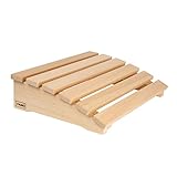 VIAMO® Sauna Kopfstütze Kopfteil Rückenlehne gebogen aus Abachiholz 39,5 x 30...