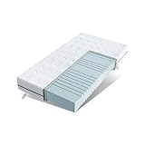EGO HOME Matratze 140x200 cm Hoch 14cm H2-7-Zonen Kaltschaummatratze mit Memory...