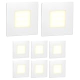 ledscom.de 8 Stück LED Treppenlicht/Wandeinbauleuchte FEX für innen und...
