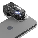 Shiptree 200X Handy Mikroskop mit LED-Licht, Mini-Mikroskop mit CPL für...