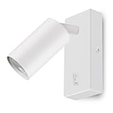Maclean MCE369 Wandleuchte GU10 mit Schalter Max. 40W | drehbarer Spot |...