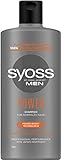 Syoss Shampoo Men Power (440 ml), kräftigendes Herren Shampoo mit Koffein &...