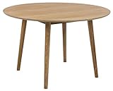 AC Design Furniture Pernille Esstisch Rund, Ø: 120 x 75,5 cm, Eiche, Holz, 1...